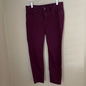 Talbots Maroon Slim Ankle Jean - 6p